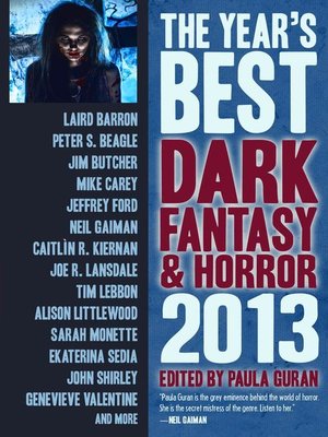 cover image of The Year's Best Dark Fantasy & Horror, 2013 Edition
